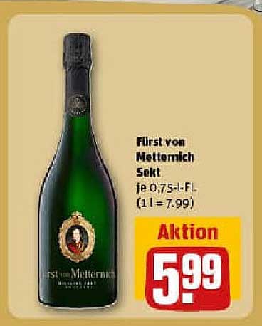 Fürst von Metternich Sekt je 0,75l-FL