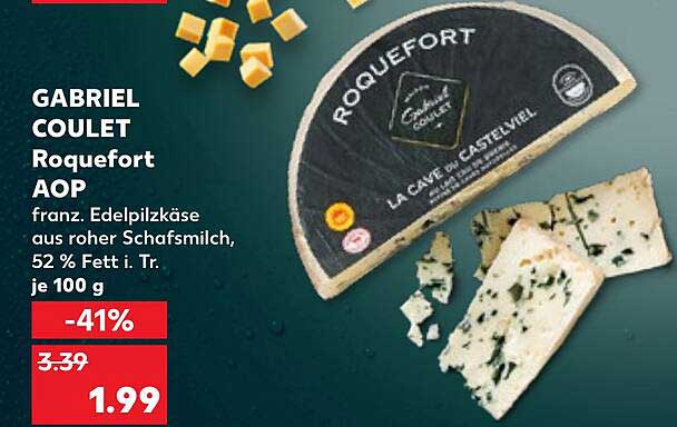 GABRIEL COULET Roquefort AOP - französischer Edelpilzkäse aus roher Schafsmilch