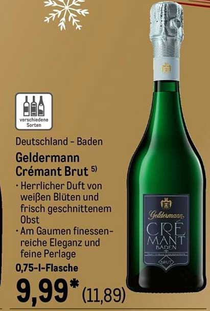 Geldermann Crémant Brut 0,75-l-Flasche