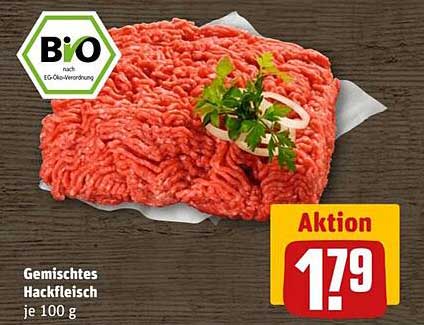 Gemischtes Hackfleisch, je 100 g