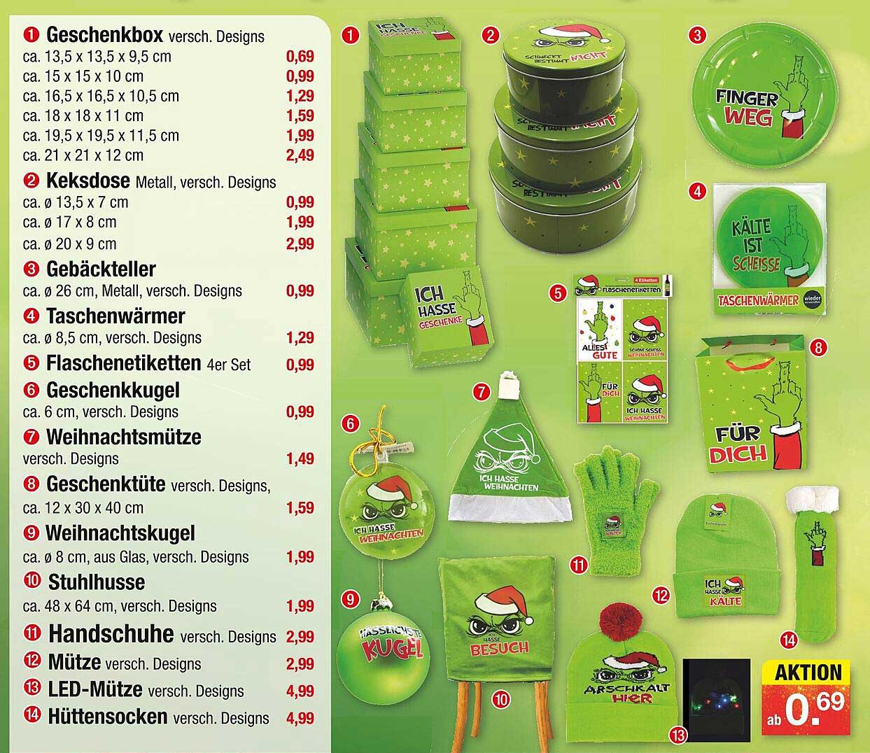 Geschenkbox in verschiedenen Designs