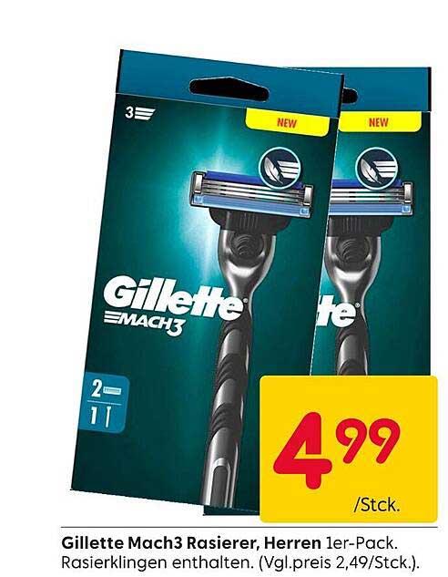 Gillette Mach3 Rasierer, Herren 1er-Pack