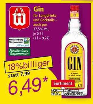 Gin für Longdrinks und Cocktails – auch pur