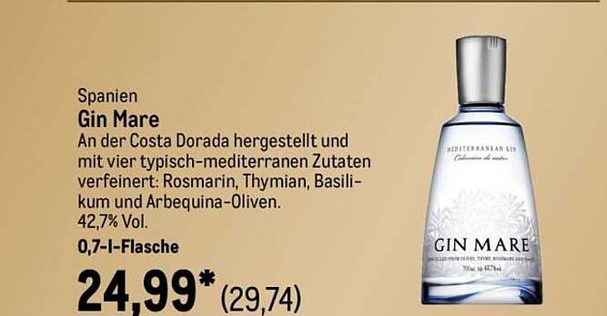 Gin Mare - Mediterraner Gin aus Spanien