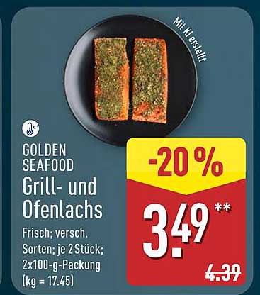 GOLDEN SEAFOOD Grill- und Ofenlachs