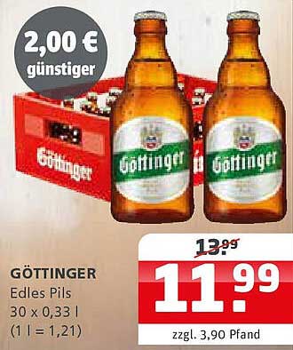 GÖTTINGER Edles Pils 30 x 0,33 l