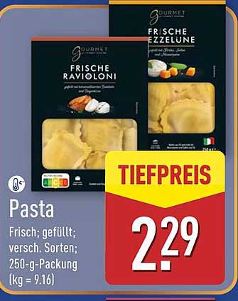 Gourmet Frische Ravioloni und Frische Tezzelune – Jetzt zum Tiefpreis!