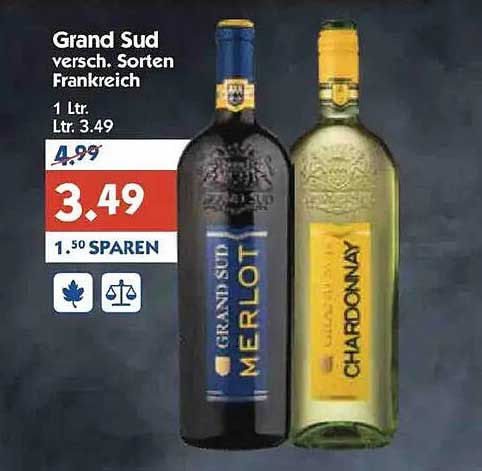 Grand Sud - Merlot und Chardonnay aus Frankreich