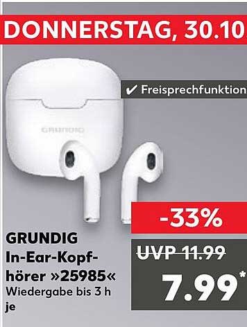GRUNDIG In-Ear-Kopfhörer »25985«
