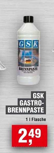 GSK Gastro-Brennpaste 1 l Flasche