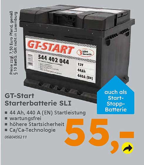 GT-Start Starterbatterie SLI