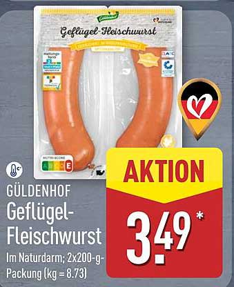GÜLDENHOF Geflügel-Fleischwurst 2x200-g-Packung