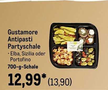 Gustamore Antipasti Partyschale - Elba, Sizilia oder Portofino