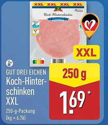 GUT DREI EICHEN Koch-Hinter-schinken XXL 250 g