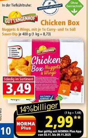 GUT Langenhof Chicken Box Nuggets & Wings