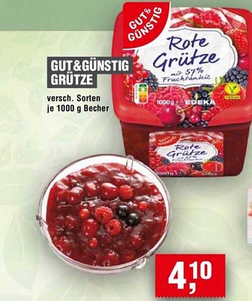 Gut&Günstig Rote Grütze, 1000 g