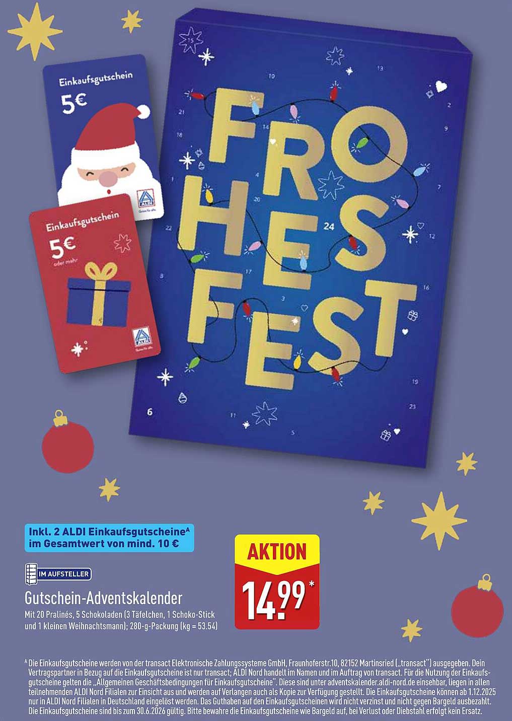 Gutschein-Adventskalender