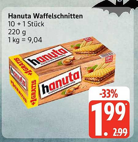 Hanuta Waffelschnitten 10 + 1 Stück – Nur für kurze Zeit!