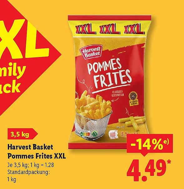 Harvest Basket Pommes Frites XXL