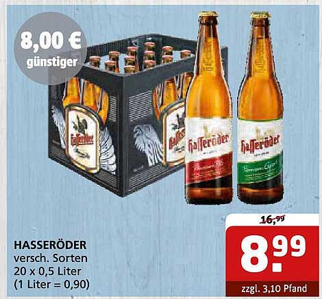 HASSERÖDER – 20 x 0,5 Liter im praktischen Kasten