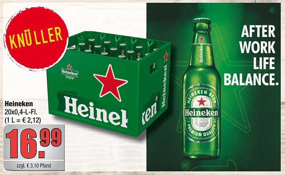 Heineken 20x0,4-Liter-Kasten