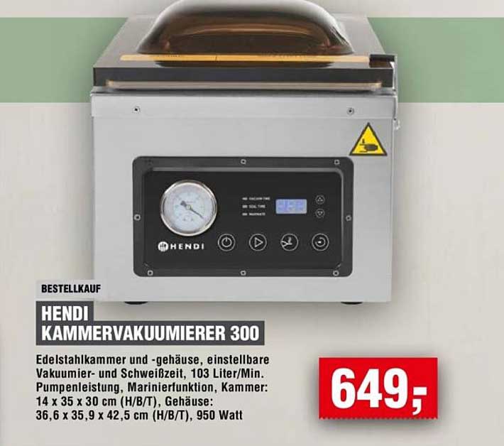 HENDI KAMMERVAKUUMIERER 300