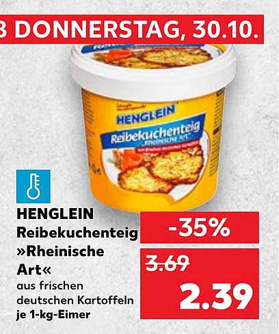 HENGLEIN Reibekuchenteig »Rheinische Art« 1-kg-Eimer