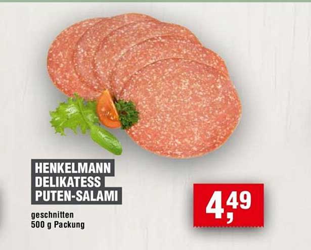 Henkelmann Delikatess Puten-Salami 500 g