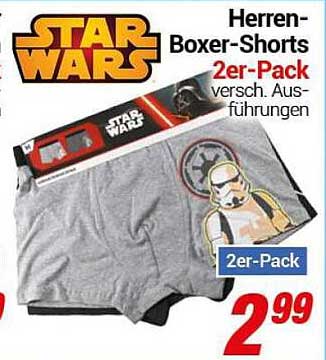 Herren-Boxer-Shorts 2er-Pack - STAR WARS