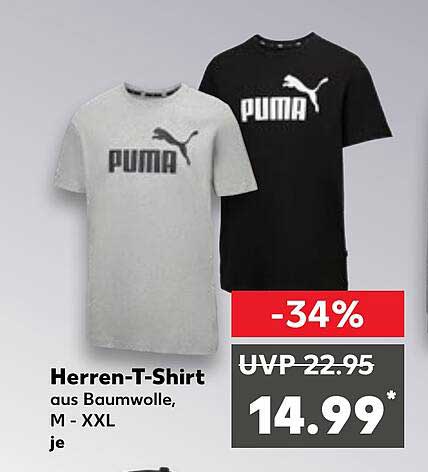 Herren-T-Shirt aus Baumwolle von Puma, M - XXL