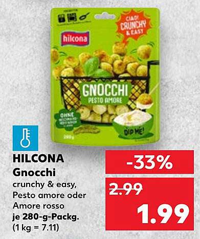 HILCONA Gnocchi crunchy & easy, Pesto amore oder Amore rosso