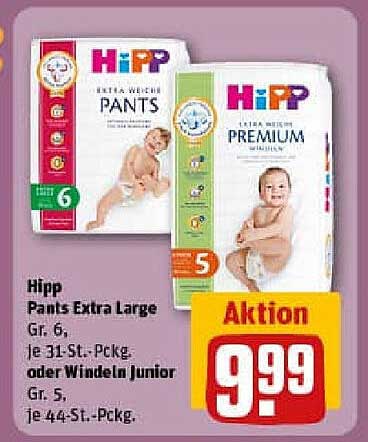 Hipp Pants Extra Large Gr. 6 oder Windeln Junior Gr. 5
