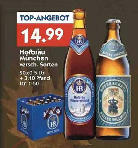 Hofbräu München – Verschiedene Sorten im Angebot!