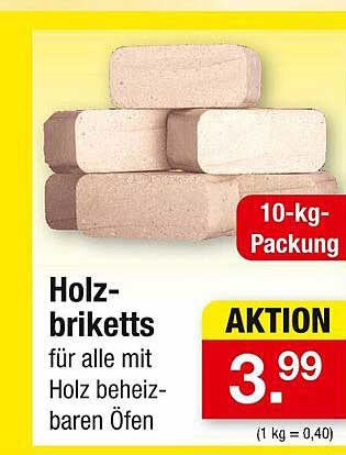 Holzbriketts 10-kg-Packung