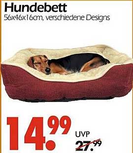 Hundebett 56x46x16cm, verschiedene Designs