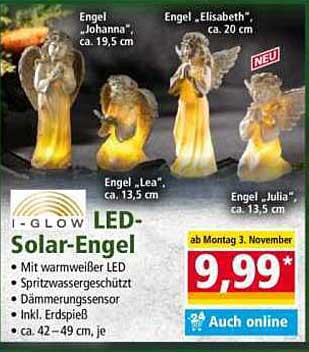 I-GLOW LED-Solar-Engel