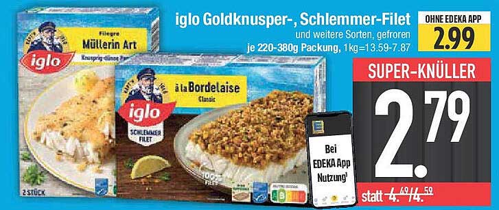 iglo Goldknusper-, Schlemmer-Filet, gefroren