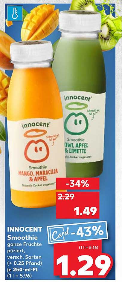 INNOCENT Smoothie - Ganze Früchte püriert, verschiedene Sorten