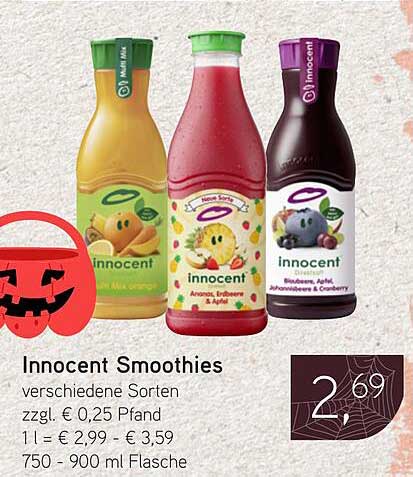 Innocent Smoothies - verschiedene Sorten