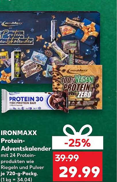 IRONMAXX Protein-Adventskalender