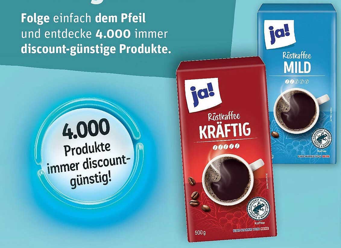 ja! Röstkaffee Kräftig 500 g