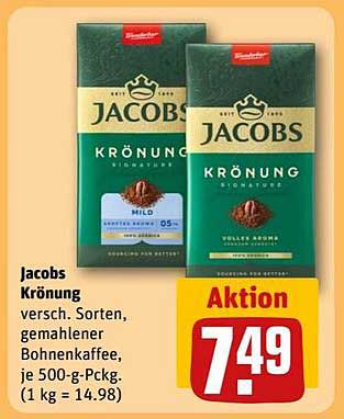 Jacobs Krönung - Gemahlener Bohnenkaffee, verschiedene Sorten