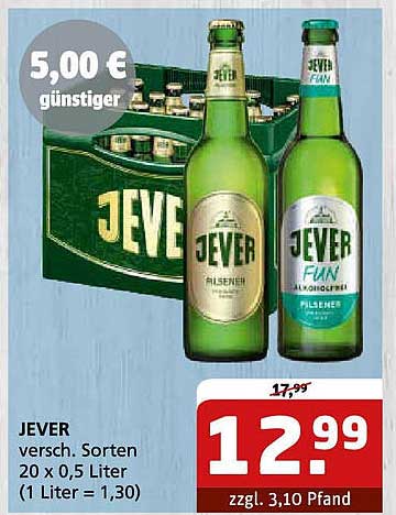 JEVER Pilsener 20 x 0,5 Liter - jetzt im Angebot!