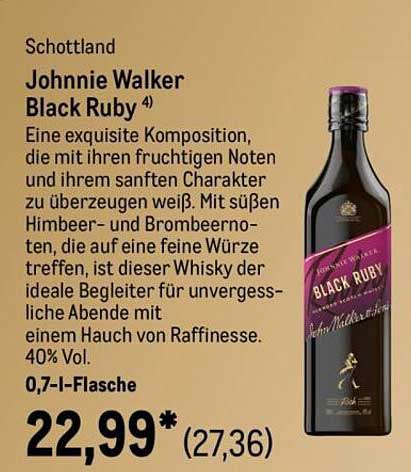 Johnnie Walker Black Ruby 0,7 l-Flasche