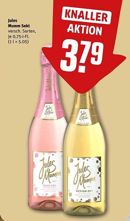 Jules Mumm Sekt - Verschiedene Sorten, 0,75 l