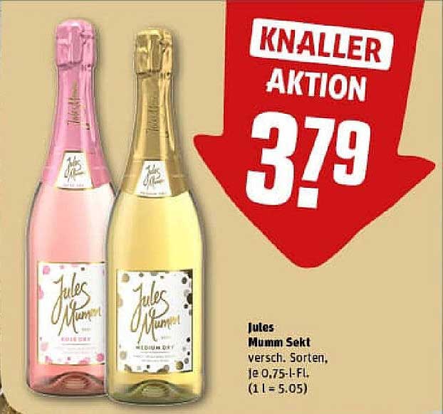 Jules Mumm Sekt - verschiedene Sorten