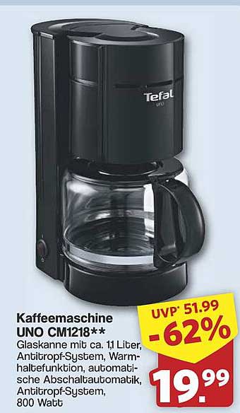 Kaffeemaschine UNO CM1218**