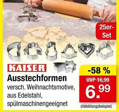 Kaiser Ausstechformen Set – 25-teilig mit Weihnachtsmotiven