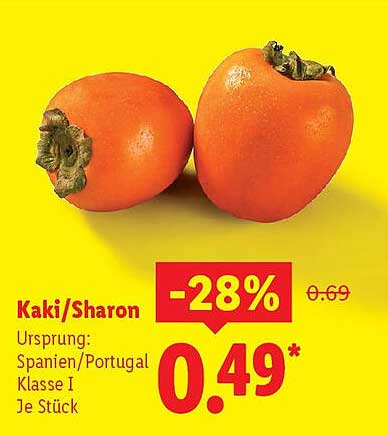 Kaki/Sharon - Frucht des Glücks zum kleinen Preis!