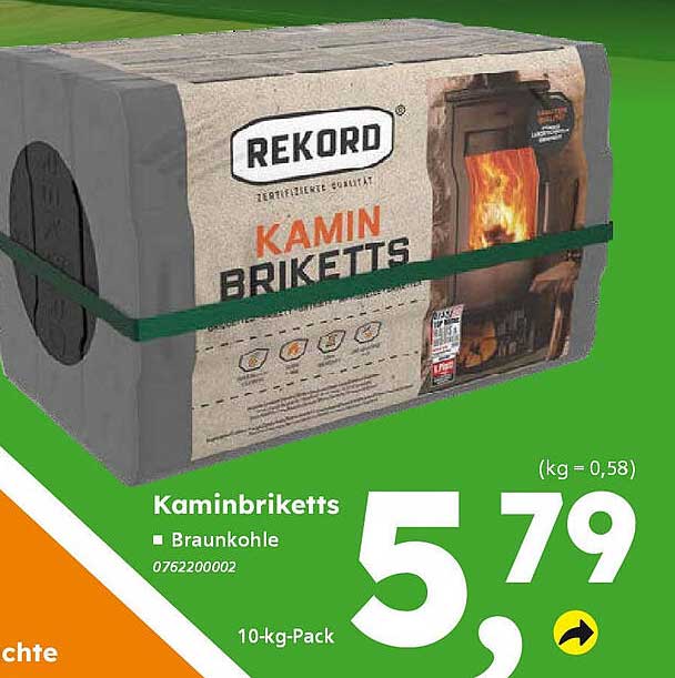Kaminbriketts 10-kg-Pack von REKORD